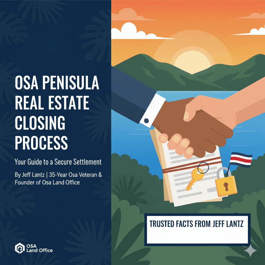 Professional guide to the Osa Peninsula real estate closing process and legal due diligence in Costa Rica.