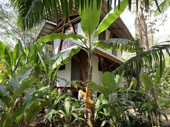 Luxury bamboo villa on beachfront property near Puerto Jiménez