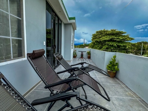 Open-air terrace of Osa Peninsula home