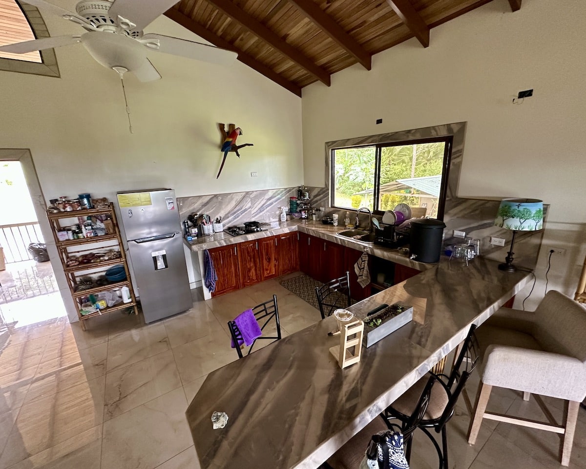 Modern kitchen in Osa Peninsula duplex home