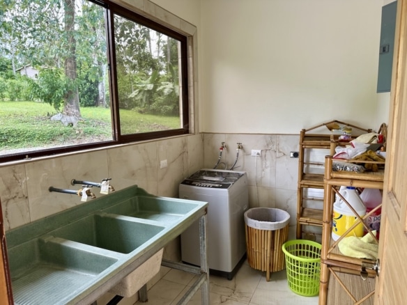 View of secure gated community in southern Osa Peninsula