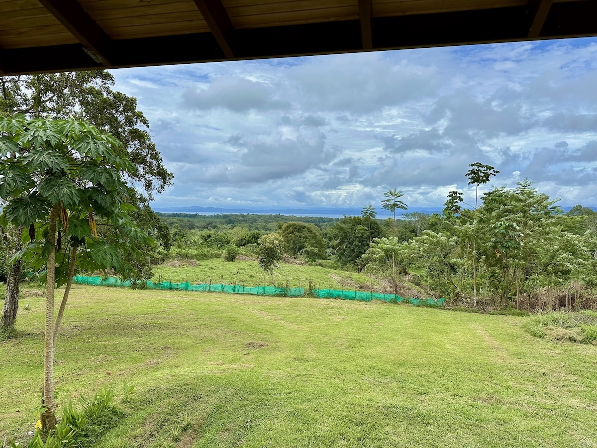 Spacious Osa Peninsula estate with natural forest boundary and ocean breeze views